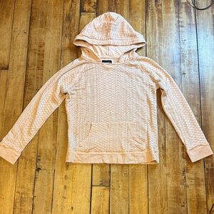 O'Neill Women Hoodie long sleeve size small light pink textured